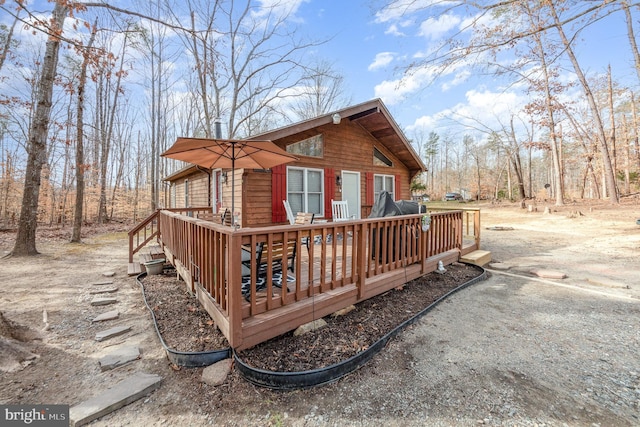 1702 Willow Brook Rd, Bumpass, VA 23024 - rear view of house featuring a deck