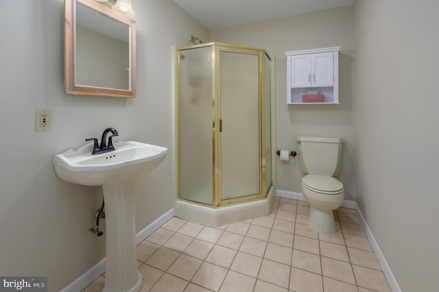 416 Copley Rd, Haddonfield, NJ 08033 - bathroom featuring a shower stall and tile patterned flooring