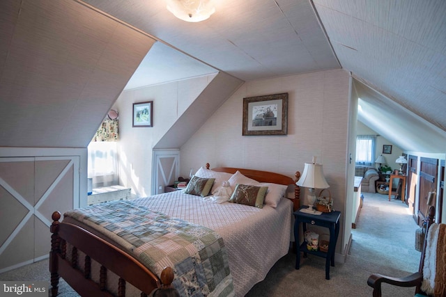 1119 Summit Ave, Front Royal, VA 22630 - bedroom featuring carpet flooring and vaulted ceiling