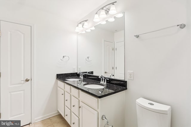 12814 Sutherby Ln, Germantown, MD 20874 - full bathroom featuring double vanity and tile patterned floors