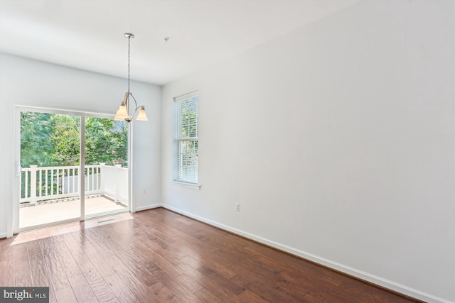 12814 Sutherby Ln, Germantown, MD 20874 - spare room with hardwood / wood-style flooring and baseboards