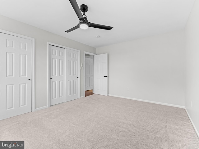357 Avis Mill Rd, Pilesgrove, NJ 08098 - unfurnished bedroom with carpet and a ceiling fan