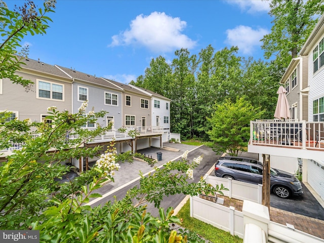 12404 Carriage Park Pl, Clarksburg, MD 20871 - exterior space featuring a residential view and a deck