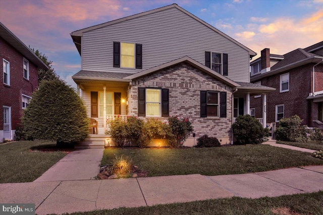 311 Woodside, West Lawn, PA 19609 - traditional home with a porch and a front lawn