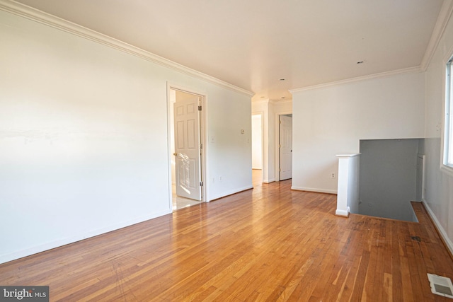 1262 Everett Ave, Woodbridge, VA 22191 - empty room with hardwood / wood-style flooring and crown molding