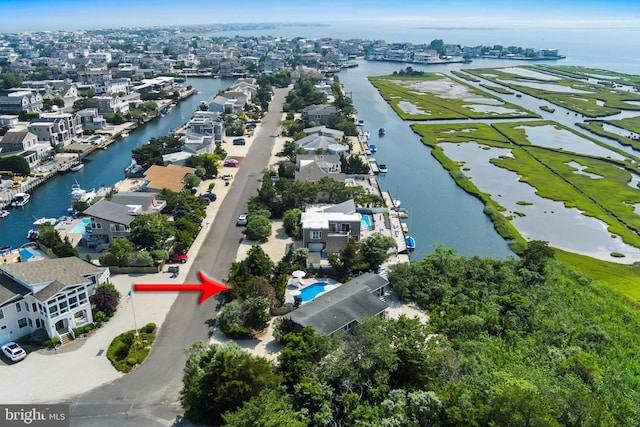 365 Dusty Miller Dr, Long Beach, NJ 08008 - aerial overview of property's location with a nearby body of water and nearby suburban area