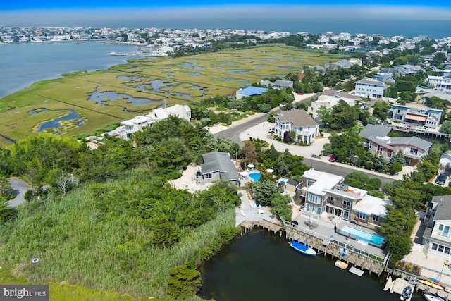 365 Dusty Miller Dr, Long Beach, NJ 08008 - aerial view of residential area with a nearby body of water
