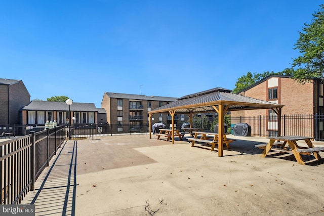 9733 Kings Crown Ct Unit 202, Fairfax, VA 22031 - view of home's community featuring a gazebo and a patio