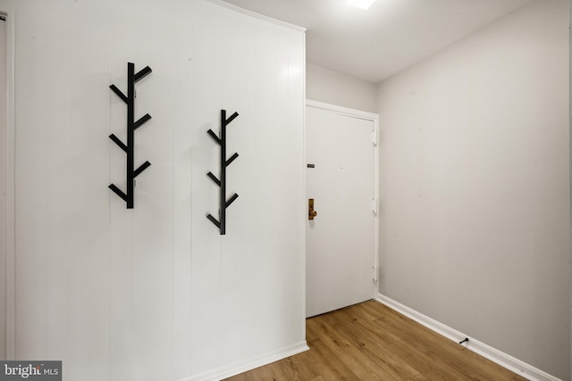 9733 Kings Crown Ct Unit 202, Fairfax, VA 22031 - corridor featuring light wood-type flooring and baseboards