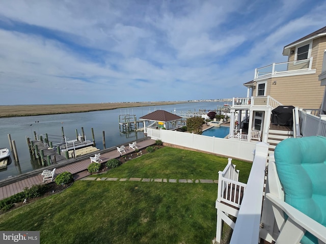3923 Atlantic Brigantine Blvd Unit B, Brigantine, NJ 08203 - dock featuring a water view and boat lift