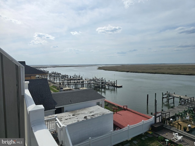 3923 Atlantic Brigantine Blvd Unit B, Brigantine, NJ 08203 - water view featuring a boat dock