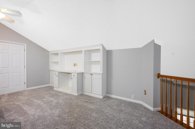 4938 Brightleaf Ct Unit 4938, Baltimore, MD 21237 - bonus room featuring vaulted ceiling, light carpet, and a ceiling fan