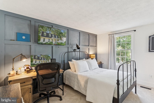 530 Bay Green Dr, Arnold, MD 21012 - bedroom featuring light carpet, a desk, and a textured ceiling