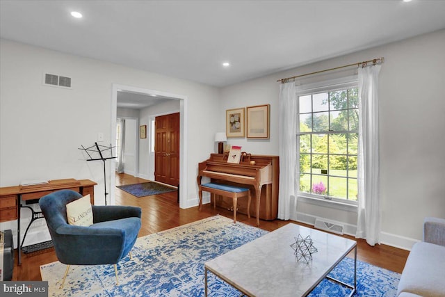 1420 Valley Rd, Lancaster, PA 17603 - living room featuring wood finished floors and recessed lighting