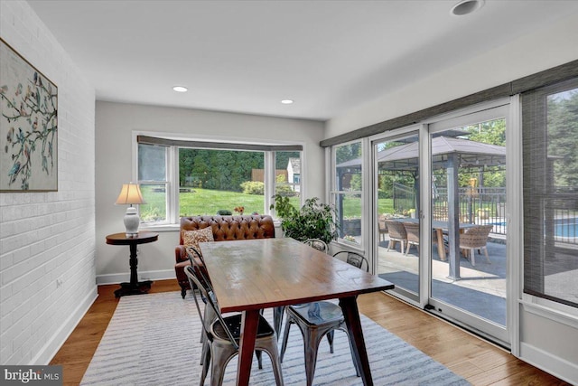 1420 Valley Rd, Lancaster, PA 17603 - dining space with plenty of natural light, recessed lighting, and wood finished floors