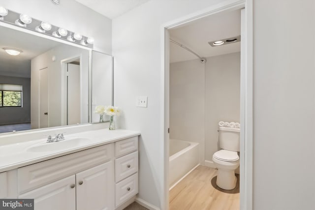 15115 Interlachen Dr Unit 3-415, Silver Spring, MD 20906 - bathroom with vanity, wood finished floors, and bathing tub / shower combination