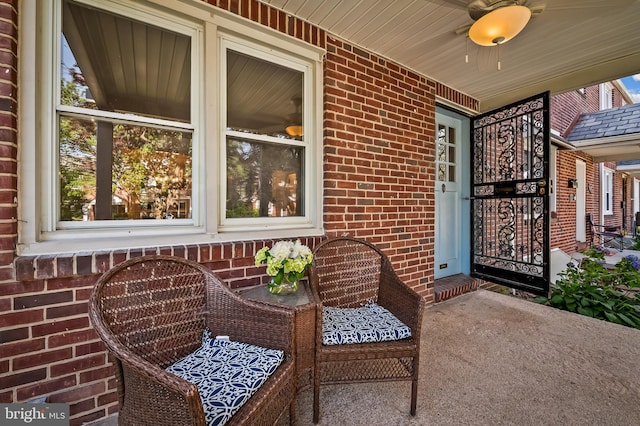 3718 Yolando Rd, Baltimore, MD 21218 - view of patio featuring ceiling fan