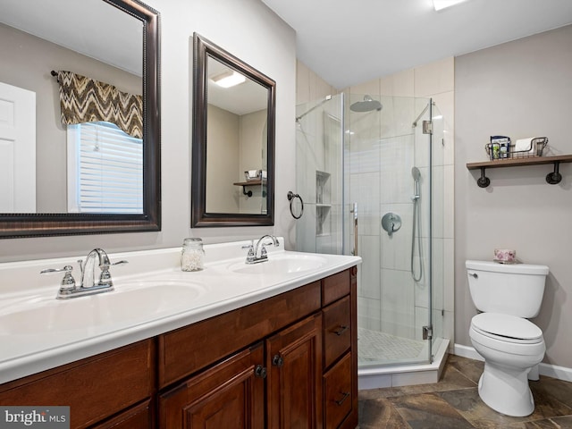451 E Lafayette Dr, West Chester, PA 19382 - bathroom with double vanity and a stall shower