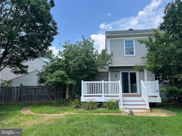 7506 Filbert Ter, Gaithersburg, MD 20879 - back of house with a deck