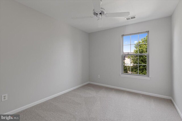 12749 Stone Lined Cir, Woodbridge, VA 22192 - carpeted empty room with baseboards and a ceiling fan