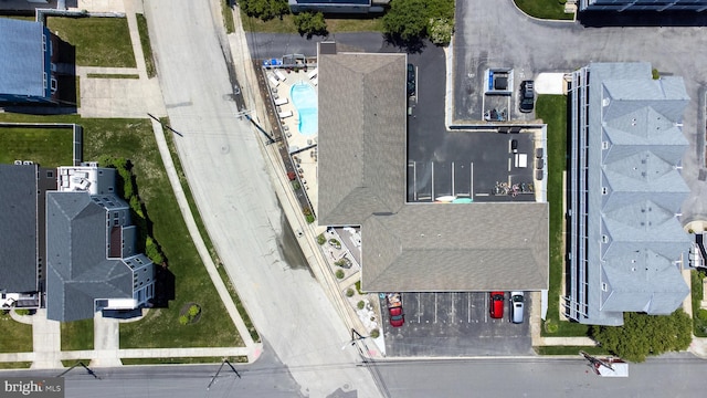1203 Beach Ave E Unit 8, Brigantine, NJ 08203 - drone / aerial view of a pool