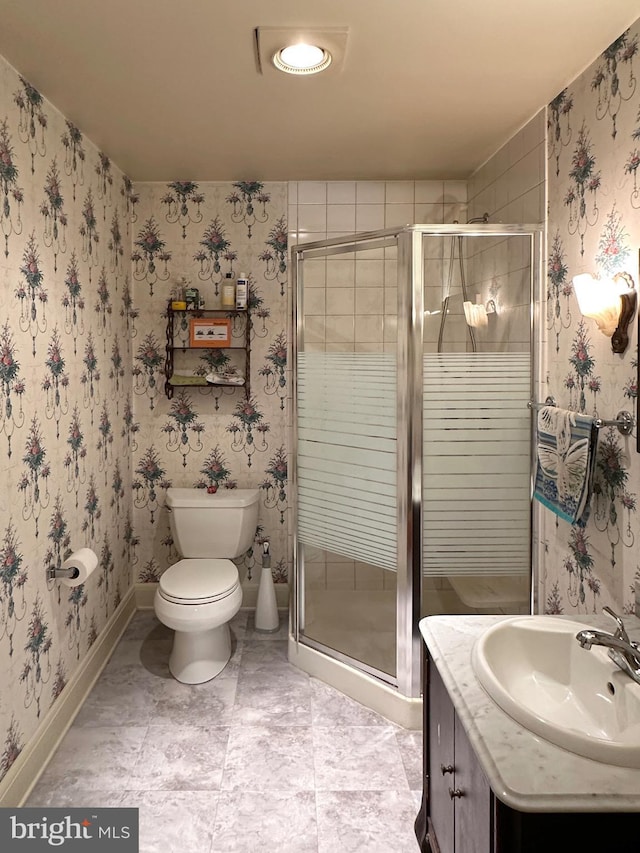 5512 Sefton Ave, Baltimore, MD 21214 - bathroom featuring a stall shower and vanity