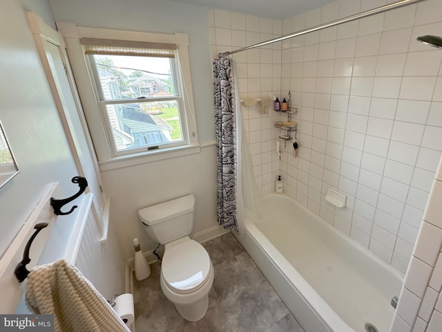 5512 Sefton Ave, Baltimore, MD 21214 - bathroom with toilet and shower / bath combination with curtain
