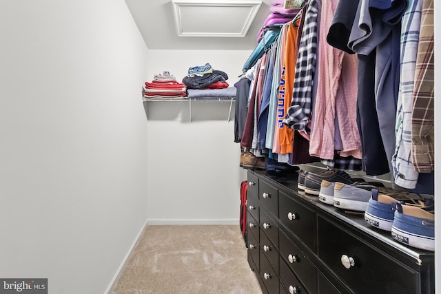 33 S Cummings Dr, Middletown, DE 19709 - spacious closet featuring attic access and light colored carpet
