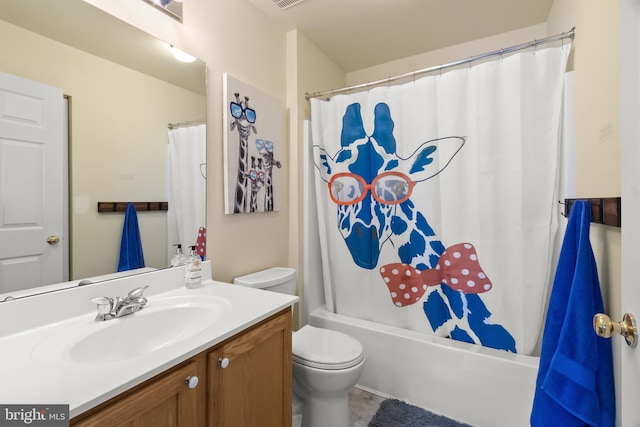 33 S Cummings Dr, Middletown, DE 19709 - bathroom with vanity, shower / bath combo, and tile patterned flooring