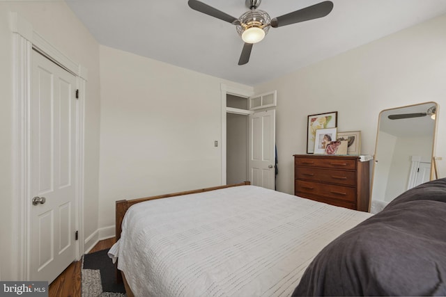 3301 Beech Ave, Baltimore, MD 21211 - bedroom featuring wood finished floors and ceiling fan