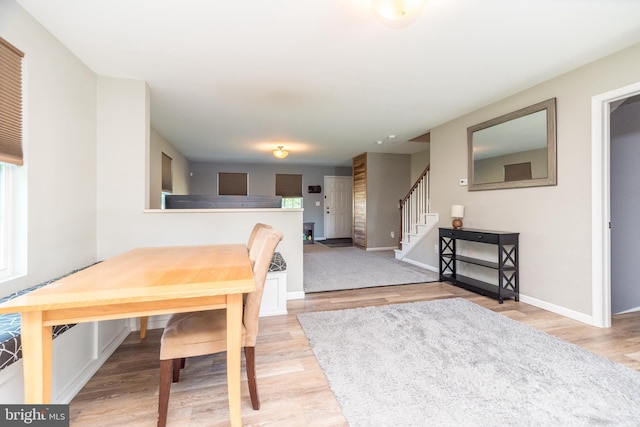 883 N Hanover St, Pottstown, PA 19464 - dining area featuring stairs and wood finished floors