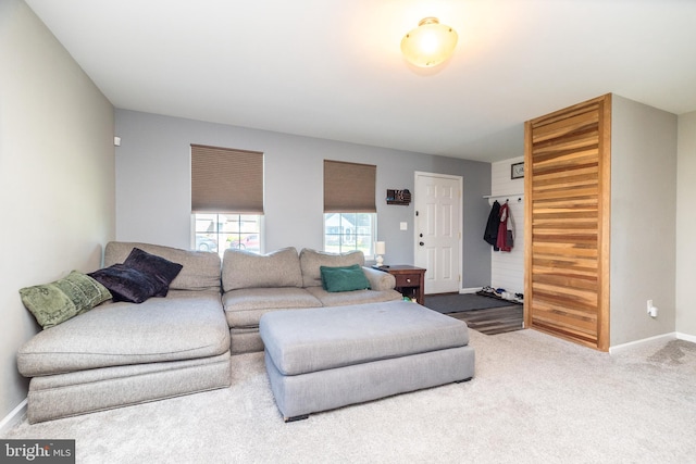 883 N Hanover St, Pottstown, PA 19464 - carpeted living area featuring baseboards
