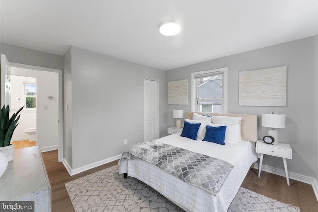 4621 A St SE, Washington, DC 20019 - bedroom with wood finished floors and a closet
