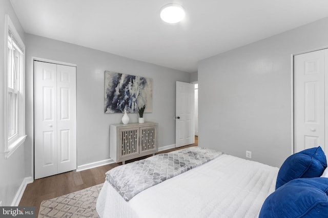 4621 A St SE, Washington, DC 20019 - bedroom with wood finished floors and a closet