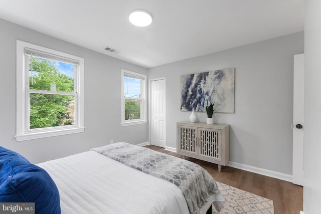 4621 A St SE, Washington, DC 20019 - bedroom with wood finished floors and a closet
