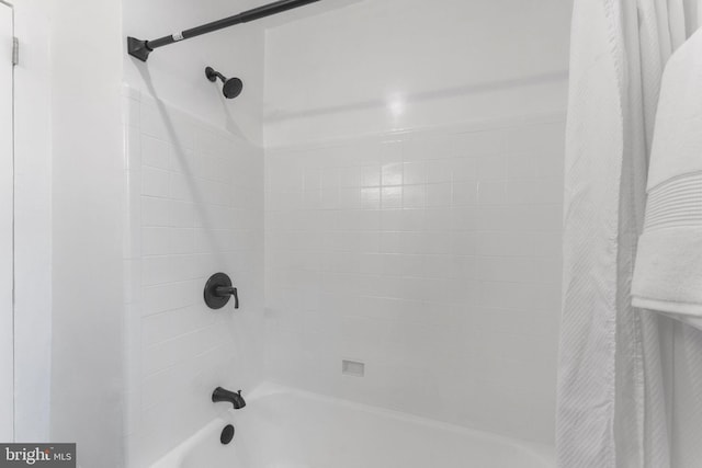 4621 A St SE, Washington, DC 20019 - bathroom with shower / bathtub combination with curtain