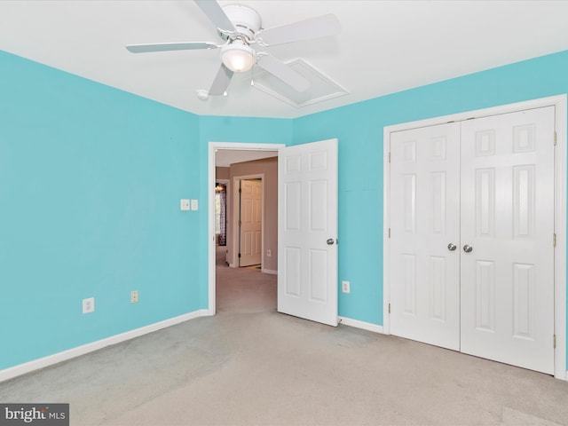1402 Marian Way, Mount Airy, MD 21771 - unfurnished bedroom with carpet, a closet, and a ceiling fan