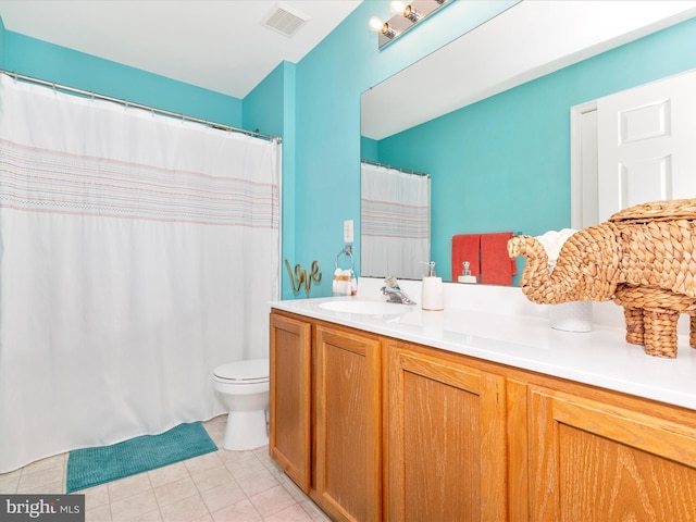 1402 Marian Way, Mount Airy, MD 21771 - full bath with vanity, tile patterned floors, and a shower with shower curtain