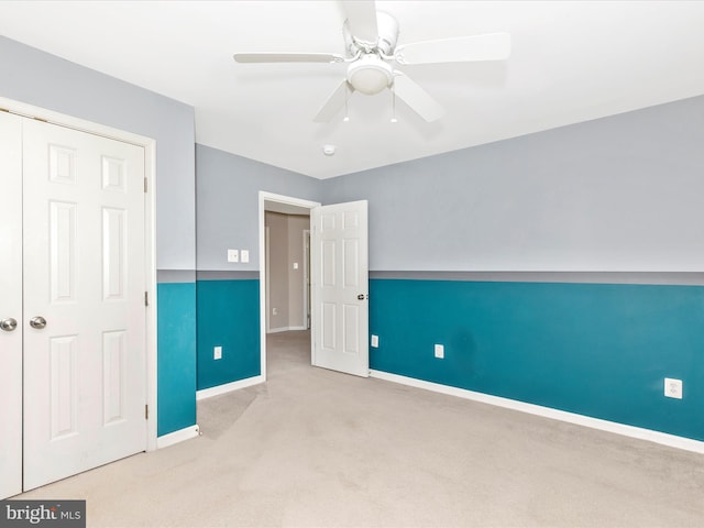 1402 Marian Way, Mount Airy, MD 21771 - unfurnished bedroom featuring carpet floors, a ceiling fan, and a closet