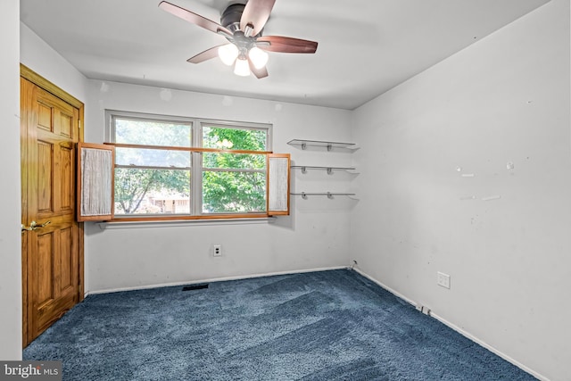 63 Lakeside Dr, Marlton, NJ 08053 - carpeted empty room with ceiling fan and baseboards