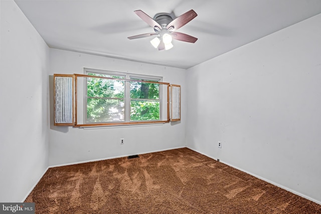 63 Lakeside Dr, Marlton, NJ 08053 - carpeted spare room featuring ceiling fan and baseboards