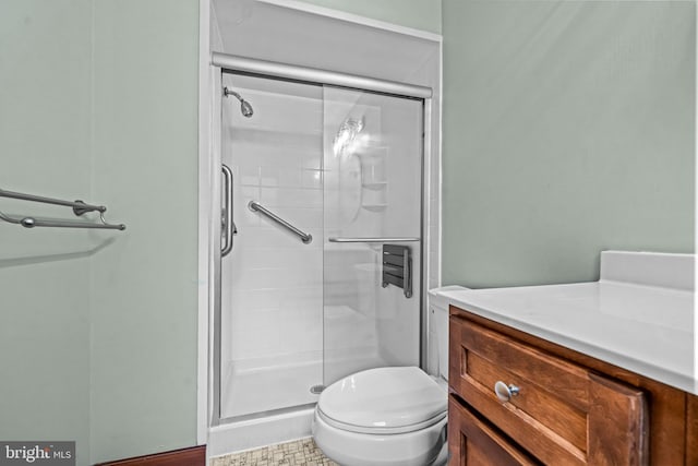 63 Lakeside Dr, Marlton, NJ 08053 - full bathroom with a shower stall and vanity