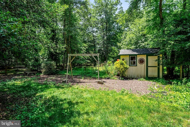 63 Lakeside Dr, Marlton, NJ 08053 - view of yard featuring a storage shed and a carport