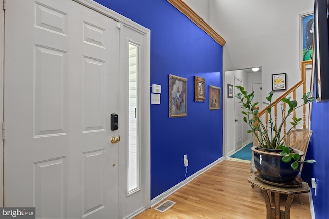 10 Crump Ln, Merchantville, NJ 08109 - foyer entrance featuring light wood-type flooring and stairs