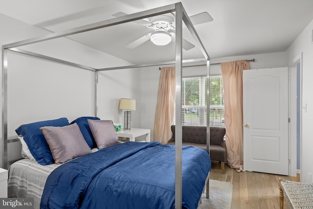 10 Crump Ln, Merchantville, NJ 08109 - bedroom with light wood-type flooring and ceiling fan