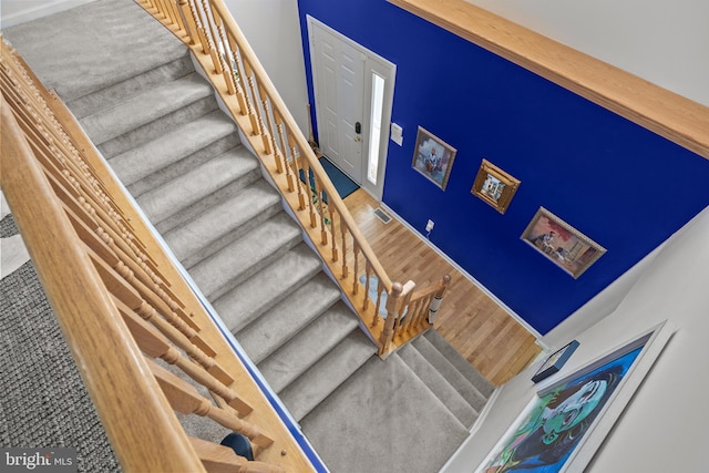 10 Crump Ln, Merchantville, NJ 08109 - stairway with wood finished floors