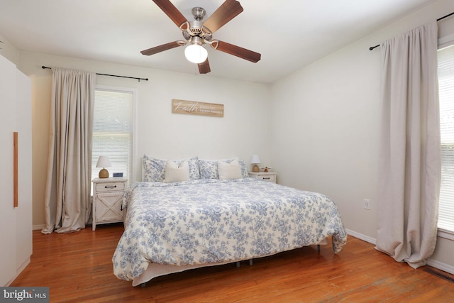 1618 Whitcomb Rd, Forked River, NJ 08731 - bedroom with wood finished floors and ceiling fan