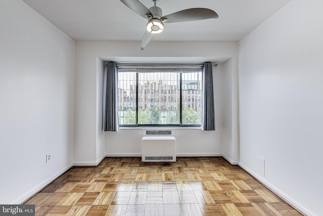 1 Scott Cir NW Unit 305, Washington, DC 20036 - empty room featuring ceiling fan and heating unit