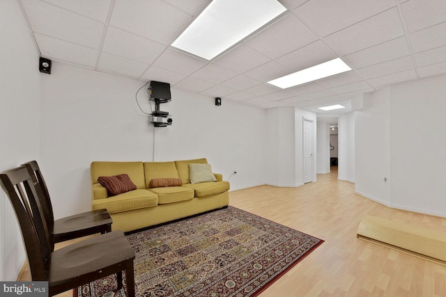 10009 Thompson Ridge Ct, Great Falls, VA 22066 - living area with wood finished floors and a paneled ceiling