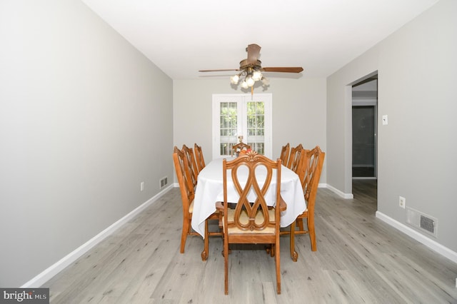 2016 Cascade Rd, Silver Spring, MD 20902 - dining space with light wood-style floors and ceiling fan
